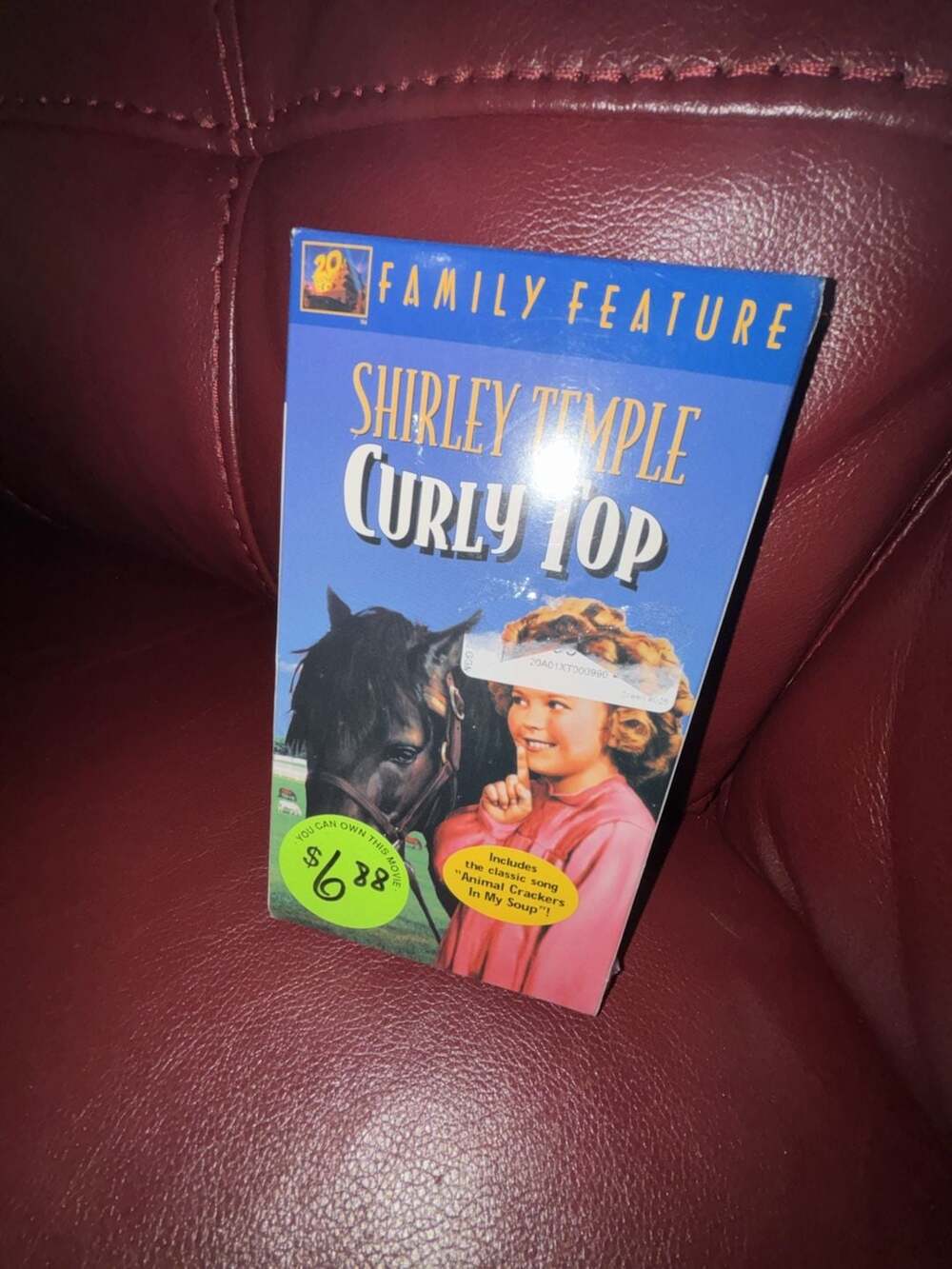 20th Century Fox Curly Top Shirley Temple VHS Tape New Factory Sealed